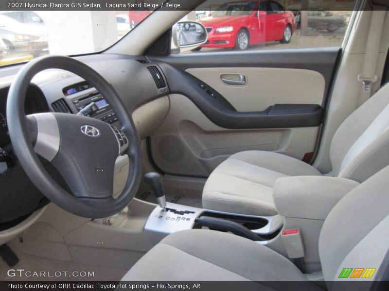 Laguna Sand Beige / Beige 2007 Hyundai Elantra GLS Sedan