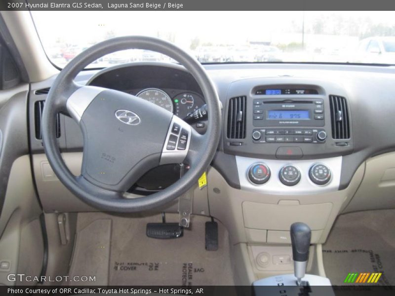 Laguna Sand Beige / Beige 2007 Hyundai Elantra GLS Sedan