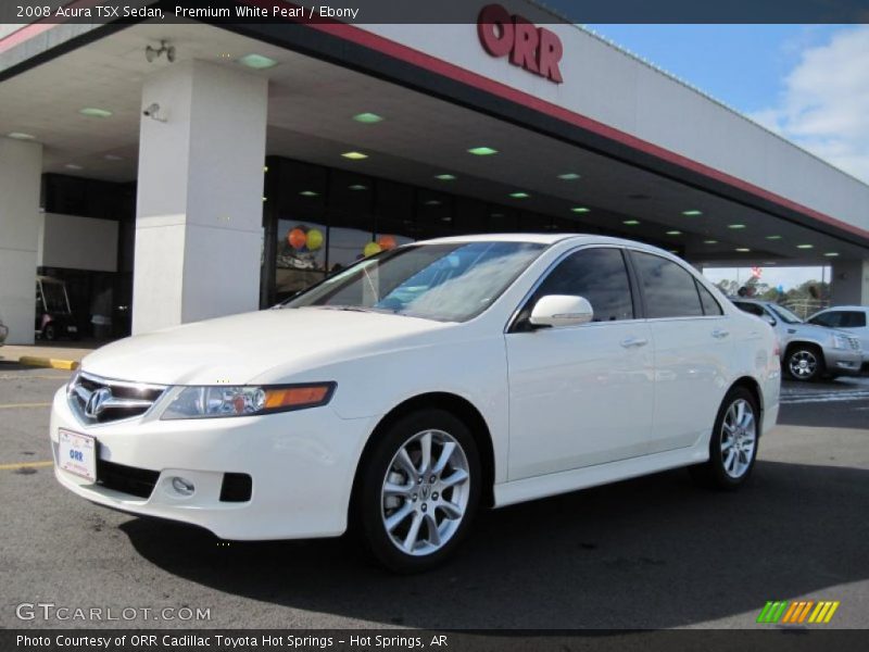 Premium White Pearl / Ebony 2008 Acura TSX Sedan