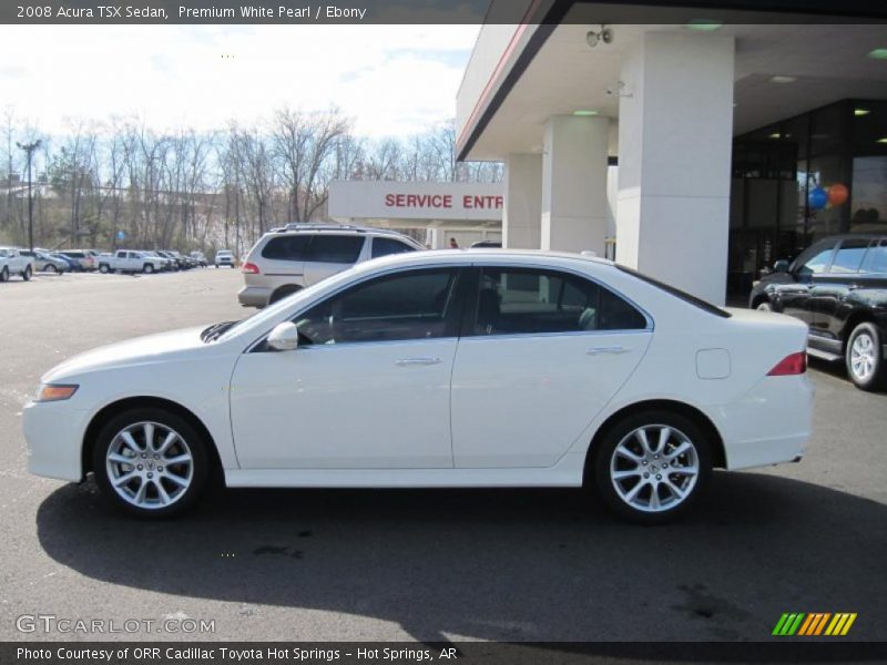 Premium White Pearl / Ebony 2008 Acura TSX Sedan