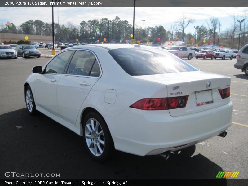 Premium White Pearl / Ebony 2008 Acura TSX Sedan