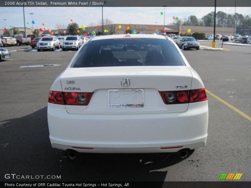 Premium White Pearl / Ebony 2008 Acura TSX Sedan