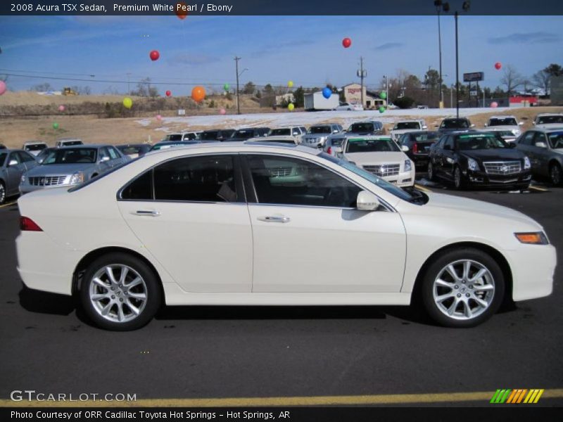 Premium White Pearl / Ebony 2008 Acura TSX Sedan