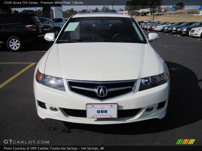 Premium White Pearl / Ebony 2008 Acura TSX Sedan