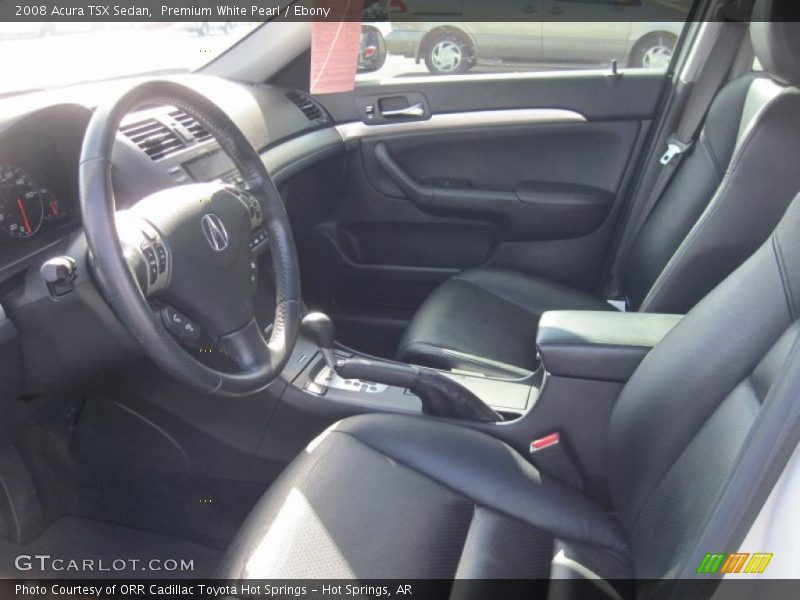 Premium White Pearl / Ebony 2008 Acura TSX Sedan