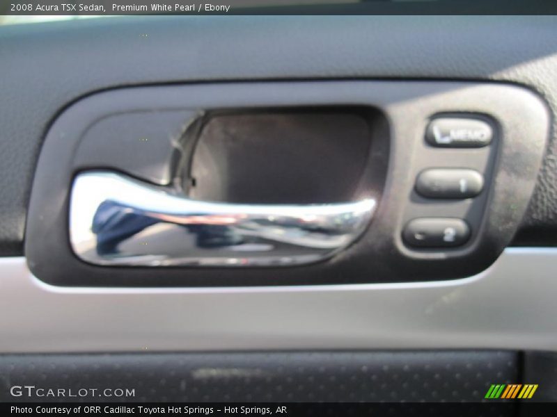 Premium White Pearl / Ebony 2008 Acura TSX Sedan