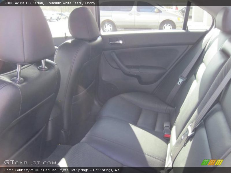 Premium White Pearl / Ebony 2008 Acura TSX Sedan