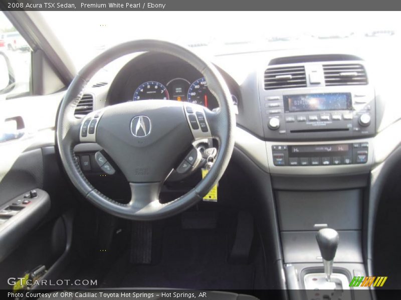 Premium White Pearl / Ebony 2008 Acura TSX Sedan