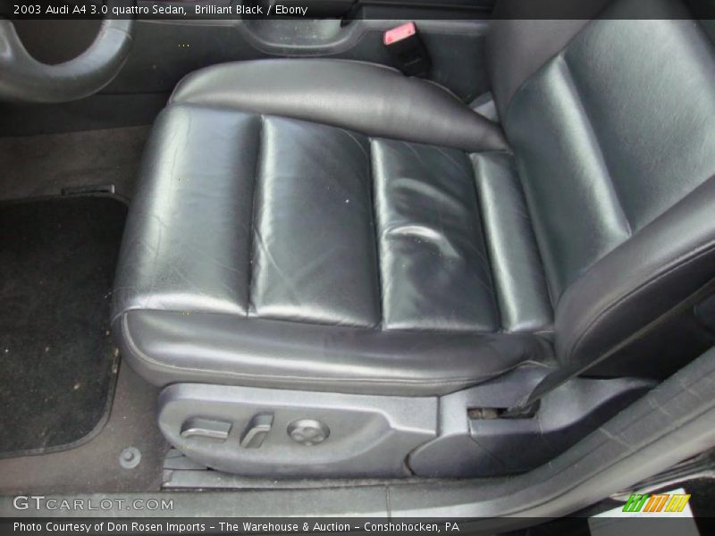 Brilliant Black / Ebony 2003 Audi A4 3.0 quattro Sedan