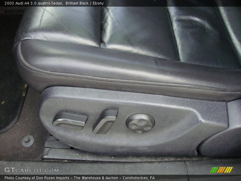 Brilliant Black / Ebony 2003 Audi A4 3.0 quattro Sedan