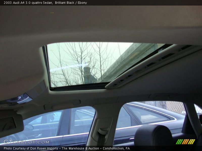 Brilliant Black / Ebony 2003 Audi A4 3.0 quattro Sedan