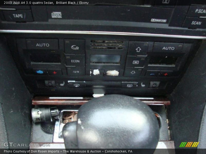 Brilliant Black / Ebony 2003 Audi A4 3.0 quattro Sedan