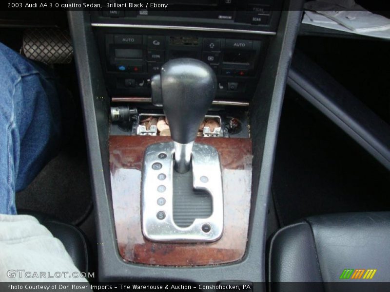 Brilliant Black / Ebony 2003 Audi A4 3.0 quattro Sedan