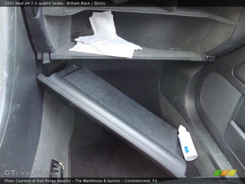 Brilliant Black / Ebony 2003 Audi A4 3.0 quattro Sedan