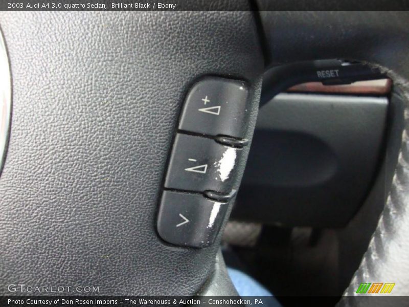 Brilliant Black / Ebony 2003 Audi A4 3.0 quattro Sedan