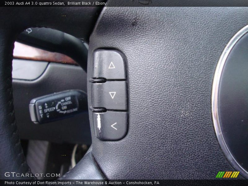 Brilliant Black / Ebony 2003 Audi A4 3.0 quattro Sedan