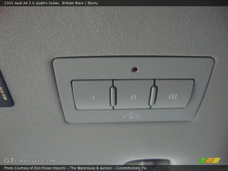 Brilliant Black / Ebony 2003 Audi A4 3.0 quattro Sedan