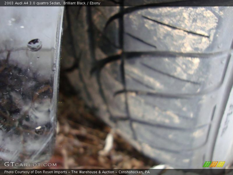 Brilliant Black / Ebony 2003 Audi A4 3.0 quattro Sedan