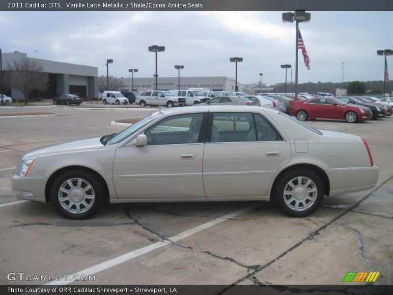 Vanille Latte Metallic / Shale/Cocoa Aniline Seats 2011 Cadillac DTS
