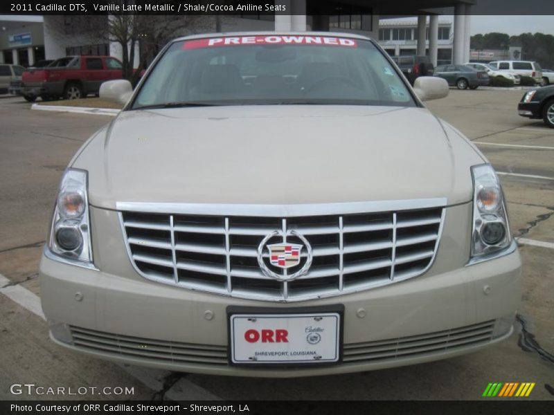 Vanille Latte Metallic / Shale/Cocoa Aniline Seats 2011 Cadillac DTS