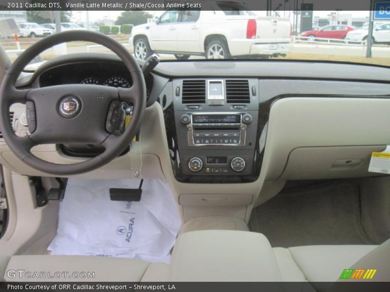 Vanille Latte Metallic / Shale/Cocoa Aniline Seats 2011 Cadillac DTS