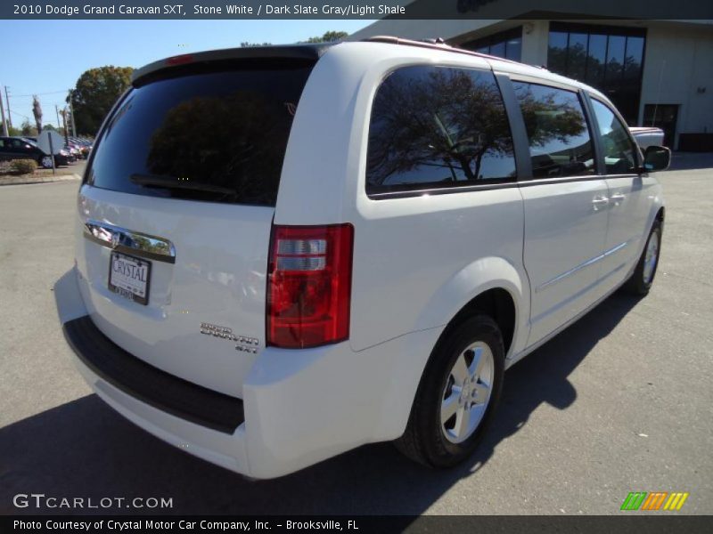 Stone White / Dark Slate Gray/Light Shale 2010 Dodge Grand Caravan SXT