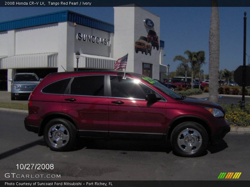 Tango Red Pearl / Ivory 2008 Honda CR-V LX