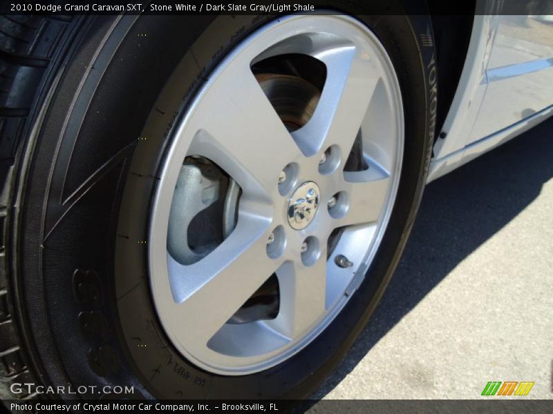 Stone White / Dark Slate Gray/Light Shale 2010 Dodge Grand Caravan SXT