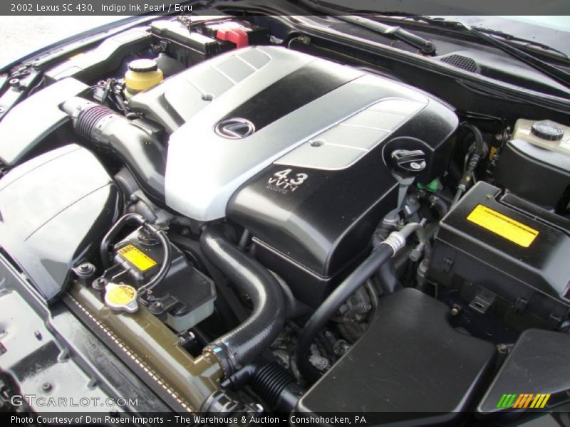  2002 SC 430 Engine - 4.3 Liter DOHC 32-Valve VVT-i V8