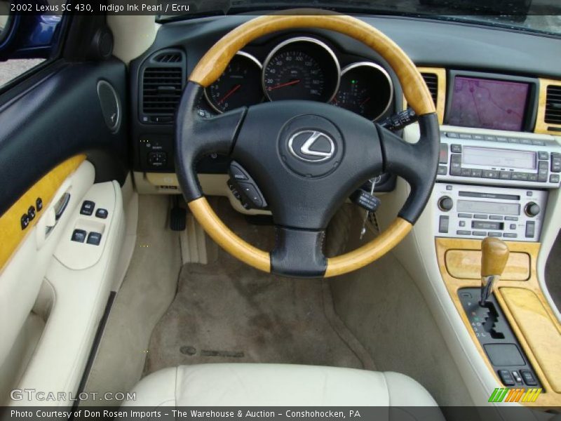 Indigo Ink Pearl / Ecru 2002 Lexus SC 430