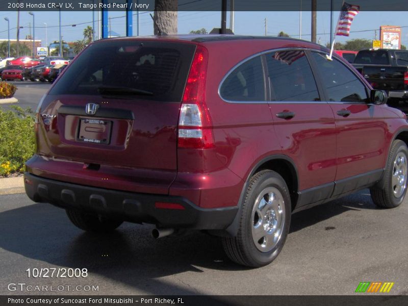 Tango Red Pearl / Ivory 2008 Honda CR-V LX