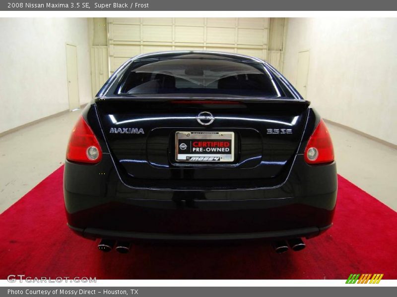 Super Black / Frost 2008 Nissan Maxima 3.5 SE