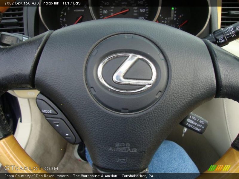 Indigo Ink Pearl / Ecru 2002 Lexus SC 430