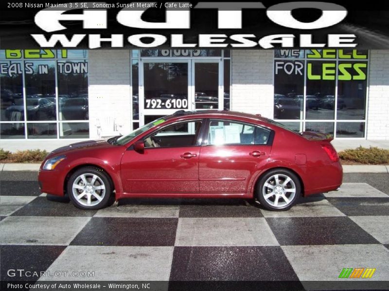 Sonoma Sunset Metallic / Cafe Latte 2008 Nissan Maxima 3.5 SE