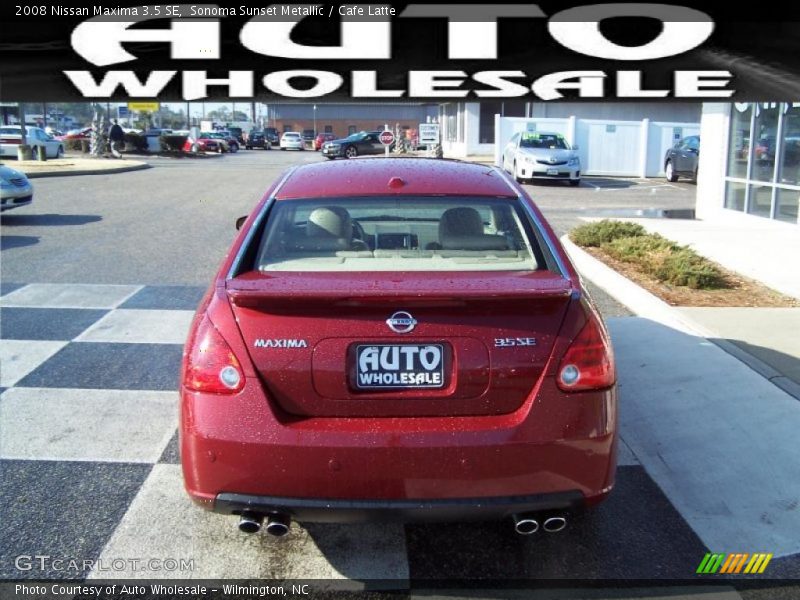 Sonoma Sunset Metallic / Cafe Latte 2008 Nissan Maxima 3.5 SE