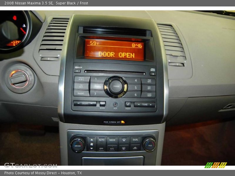 Super Black / Frost 2008 Nissan Maxima 3.5 SE
