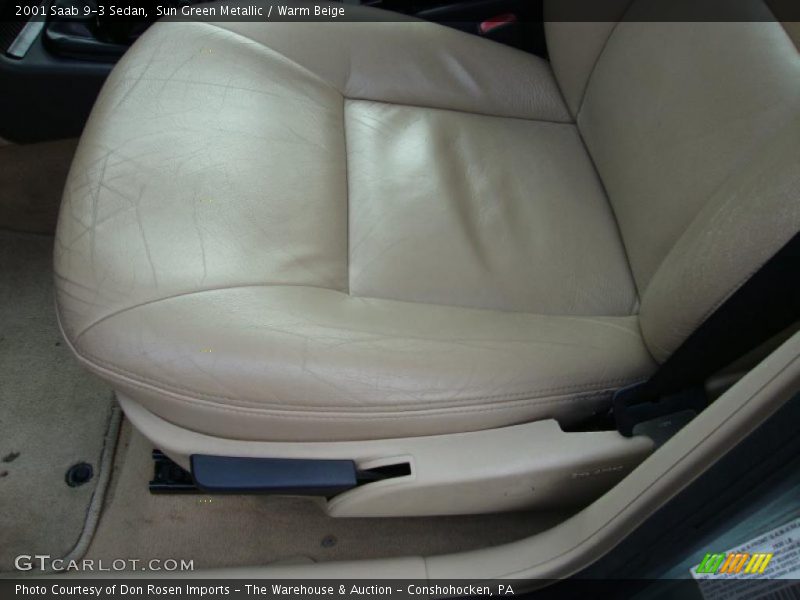 Sun Green Metallic / Warm Beige 2001 Saab 9-3 Sedan