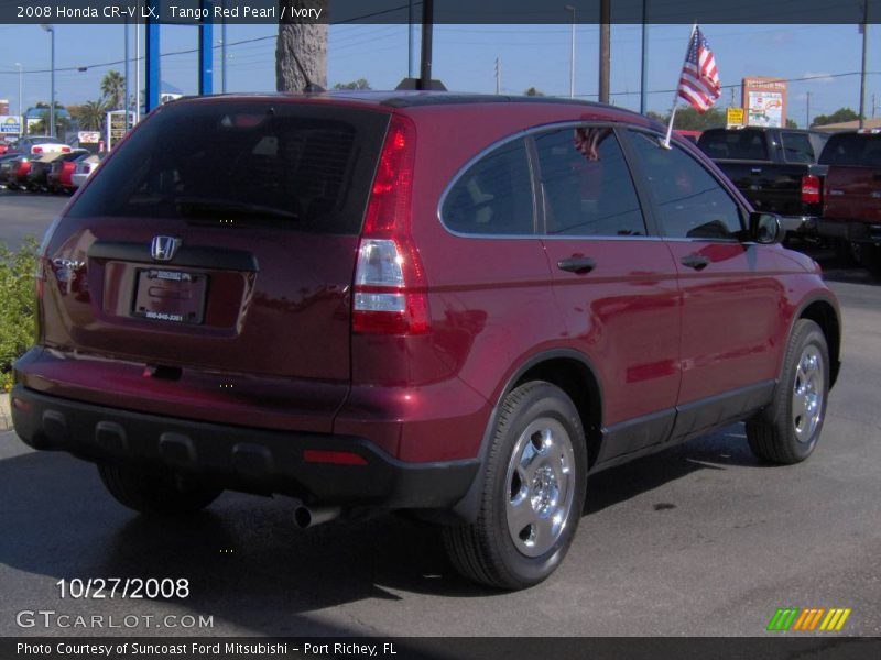 Tango Red Pearl / Ivory 2008 Honda CR-V LX