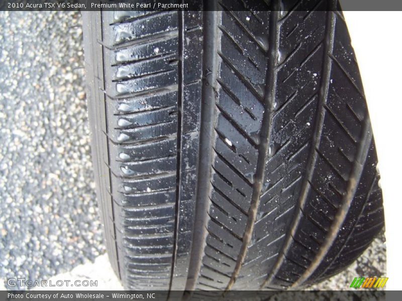 Premium White Pearl / Parchment 2010 Acura TSX V6 Sedan