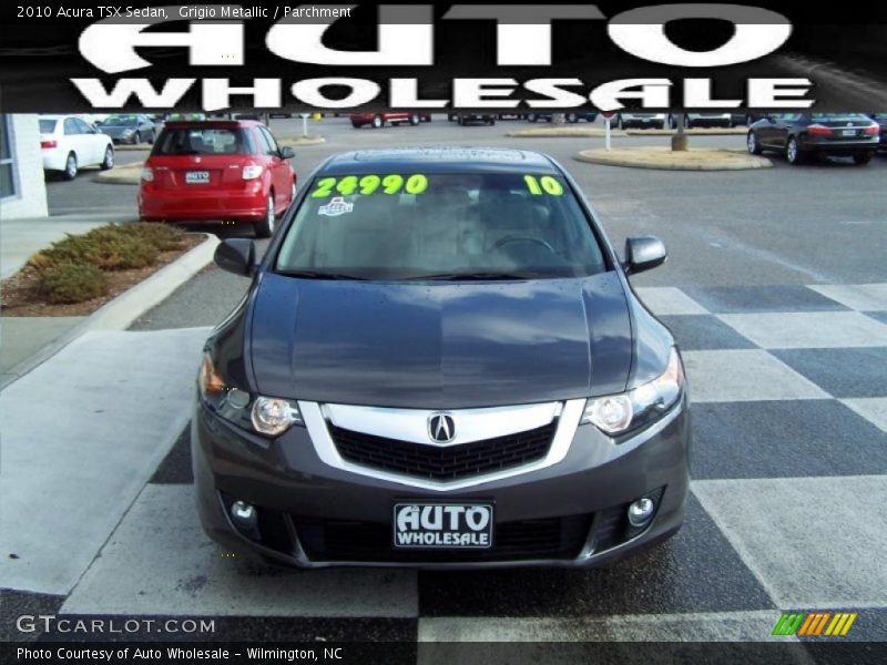 Grigio Metallic / Parchment 2010 Acura TSX Sedan