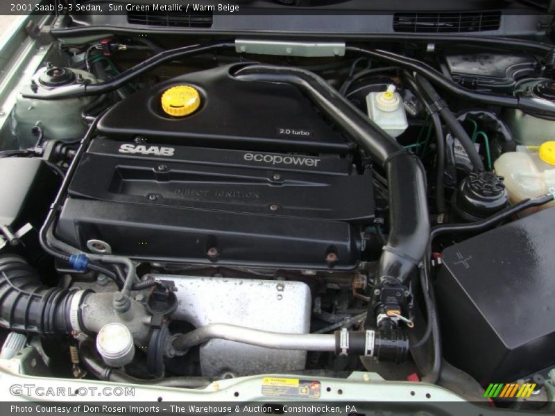  2001 9-3 Sedan Engine - 2.0 Liter Turbocharged DOHC 16-Valve 4 Cylinder