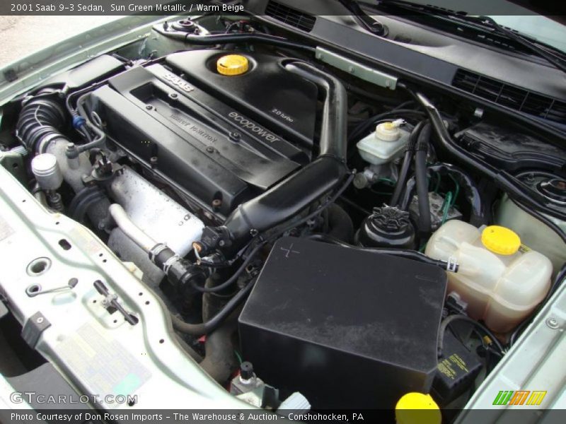  2001 9-3 Sedan Engine - 2.0 Liter Turbocharged DOHC 16-Valve 4 Cylinder