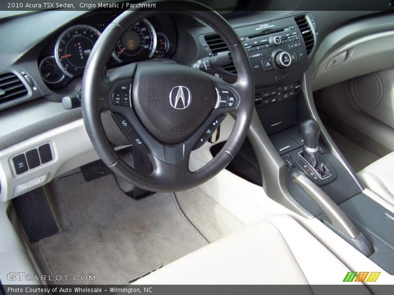 Grigio Metallic / Parchment 2010 Acura TSX Sedan