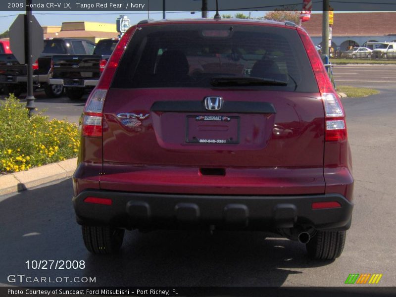 Tango Red Pearl / Ivory 2008 Honda CR-V LX