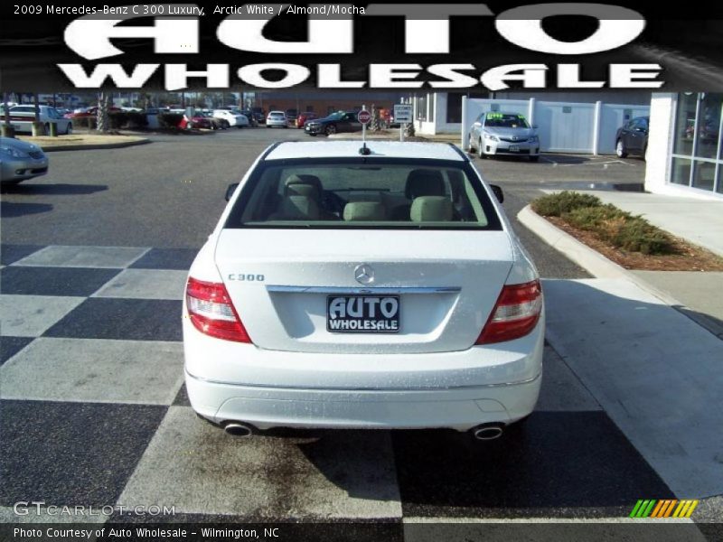 Arctic White / Almond/Mocha 2009 Mercedes-Benz C 300 Luxury