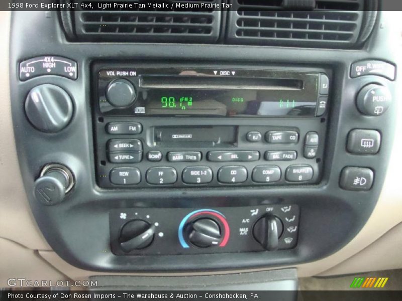 Controls of 1998 Explorer XLT 4x4