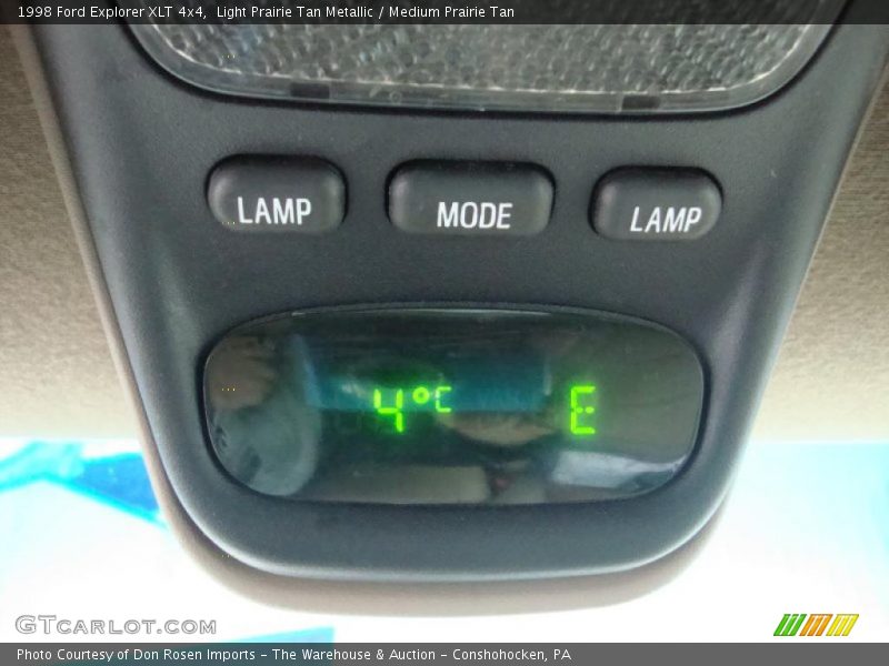 Controls of 1998 Explorer XLT 4x4