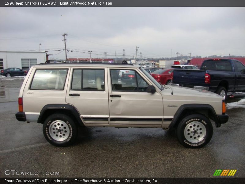 Light Driftwood Metallic / Tan 1996 Jeep Cherokee SE 4WD