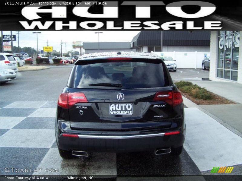 Crystal Black Pearl / Taupe 2011 Acura MDX Technology