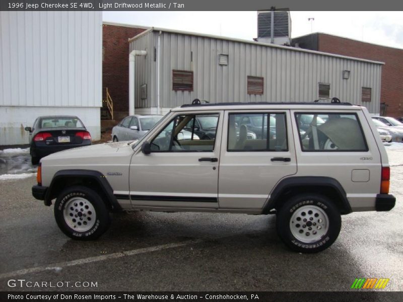 Light Driftwood Metallic / Tan 1996 Jeep Cherokee SE 4WD